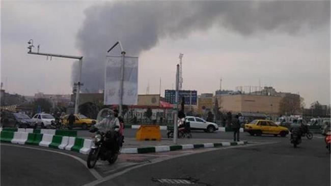حریق گسترده در بازار تهران