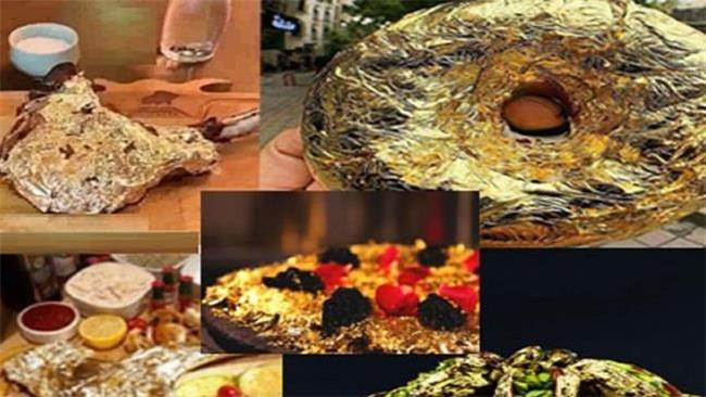 از استیک تا پیتزا با روکش طلا!