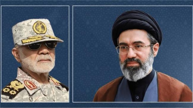 ارائه گزارش فرمانده قرارگاه خاتم‌‎الانبیا به فرمانده کل قوا