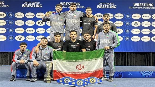 تیم کشتی آزاد امید ایران قهرمان جهان شد