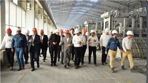 بازدید مدیرعامل و اعضای هیئت مدیره گروه فولاد مبارکه از منطقه آزاد لامرد و مجتمع آلومینیوم جنوب