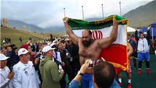 اولین طلای ایران در بازی‌های جهانی روستایی و عشایری؛ رضا قیطاسی قهرمان شد